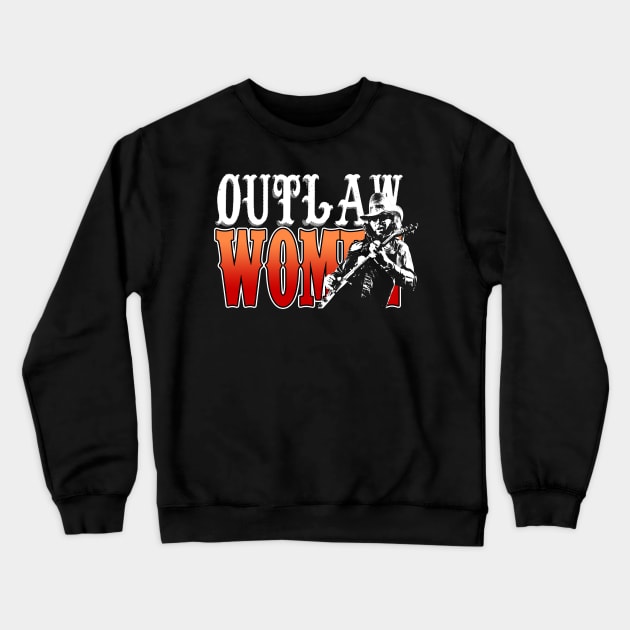 Hank Outlaw Jr Women Country Music Fan Gifts Crewneck Sweatshirt by Culnaneandreas.Fashion